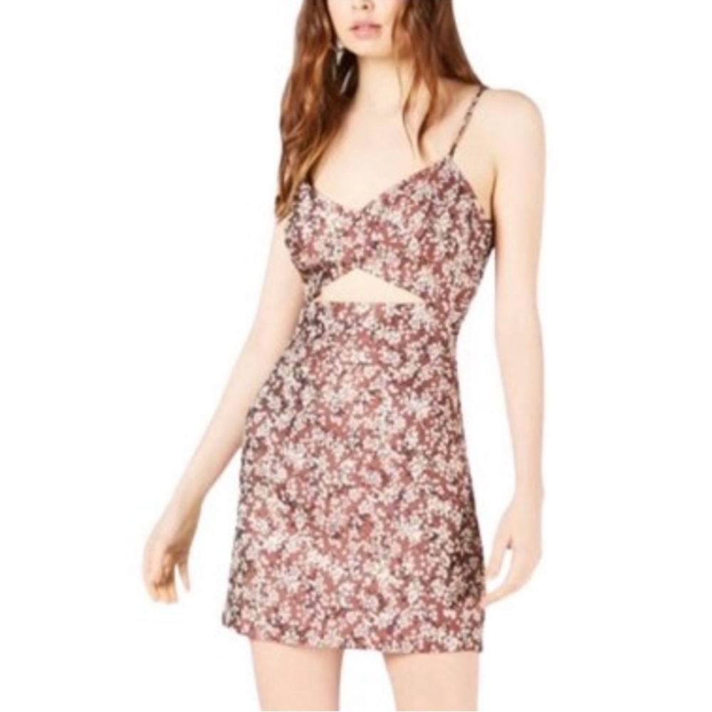 NWT LEYDEN Cutout Printed Cami Sheath Dress | Blossom Jacquard Size XL 0429
